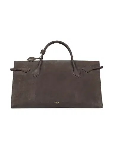 Alaïa Women's East West Leather Tote Bag - Anthracite | Thumbnail 1 Alaïa Women's East West Leather Tote Bag - Anthracite | Thumbnail 1