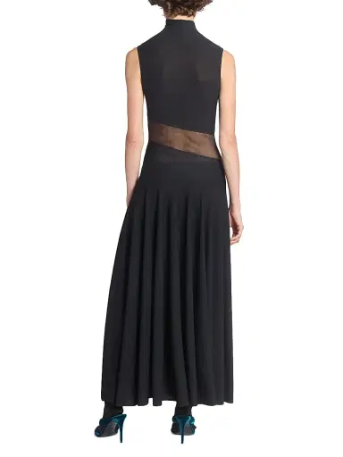 Alaïa Women's Jersey Fit & Flare Maxi Dress - Noir - Size 8 | Thumbnail 5 Alaïa Women's Jersey Fit & Flare Maxi Dress - Noir - Size 8 | Thumbnail 5