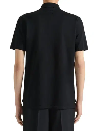 Givenchy Men's Polo Shirt in Cotton with Crystals - Black | Thumbnail 3 Givenchy Men's Polo Shirt in Cotton with Crystals - Black | Thumbnail 3