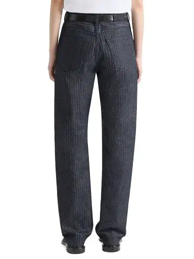 Givenchy Women's Boyfriend Jeans in Herringbone Denim - Dark Navy | Thumbnail 4 Givenchy Women's Boyfriend Jeans in Herringbone Denim - Dark Navy | Thumbnail 4