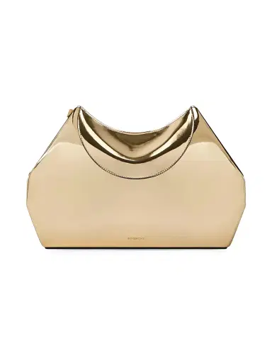 Givenchy Women's Facet Clutch in Mirror Effect Leather - Golden | Thumbnail 1 Givenchy Women's Facet Clutch in Mirror Effect Leather - Golden | Thumbnail 1