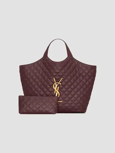 Saint Laurent Women's Icare Maxi Shopping Bag In Quilted Lambskin | Thumbnail 3 Saint Laurent Women's Icare Maxi Shopping Bag In Quilted Lambskin | Thumbnail 3