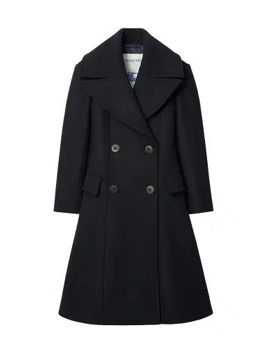 Burberry Women's Silverlake Double-Breasted Coat - Navy | Thumbnail 1 Burberry Women's Silverlake Double-Breasted Coat - Navy | Thumbnail 1