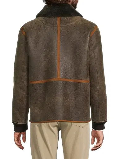 Paul Smith Men's Casual Fit Shearling Jacket - Dark Brown | Thumbnail 5 Paul Smith Men's Casual Fit Shearling Jacket - Dark Brown | Thumbnail 5