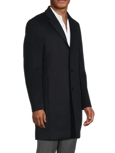 Reiss Men's Gable Wool-Blend Topcoat | Thumbnail 4 Reiss Men's Gable Wool-Blend Topcoat | Thumbnail 4