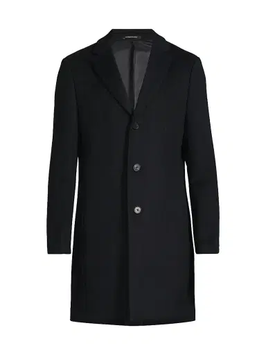 Reiss Men's Gable Wool-Blend Topcoat | Thumbnail 1 Reiss Men's Gable Wool-Blend Topcoat | Thumbnail 1