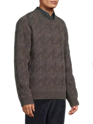 Paul Smith Men's Tribute to Photography Houndstooth Merino Wool Sweater | Thumbnail 4 Paul Smith Men's Tribute to Photography Houndstooth Merino Wool Sweater | Thumbnail 4