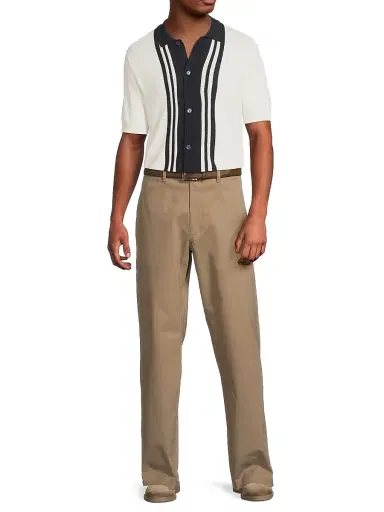 Orlebar Brown Men's Tiernan Lumina Stripe Shirt - White Sand Night Iris | Thumbnail 2 Orlebar Brown Men's Tiernan Lumina Stripe Shirt - White Sand Night Iris | Thumbnail 2
