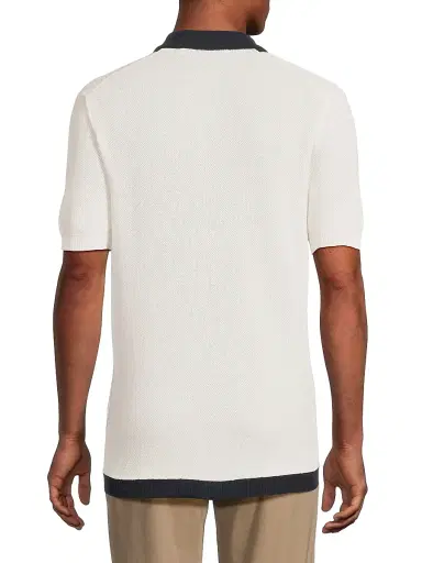 Orlebar Brown Men's Tiernan Lumina Stripe Shirt - White Sand Night Iris | Thumbnail 5 Orlebar Brown Men's Tiernan Lumina Stripe Shirt - White Sand Night Iris | Thumbnail 5