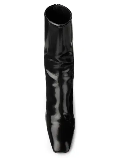 Toteme Women's Glossy 85MM Leather Boots - Black | Thumbnail 4 Toteme Women's Glossy 85MM Leather Boots - Black | Thumbnail 4