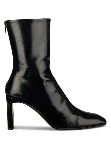 Toteme Women's Glossy 85MM Leather Boots - Black | Thumbnail 1 Toteme Women's Glossy 85MM Leather Boots - Black | Thumbnail 1
