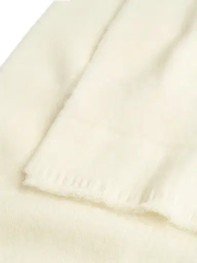 Toteme Women's Wool-Blend Twill Scarf - Off White | Thumbnail 2 Toteme Women's Wool-Blend Twill Scarf - Off White | Thumbnail 2