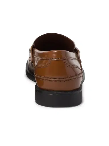 Miu Miu Women's Leather Penny Loafers - Brown | Thumbnail 6 Miu Miu Women's Leather Penny Loafers - Brown | Thumbnail 6