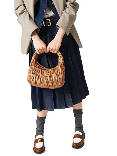 Miu Miu Women's Leather Penny Loafers - Brown | Thumbnail 8 Miu Miu Women's Leather Penny Loafers - Brown | Thumbnail 8