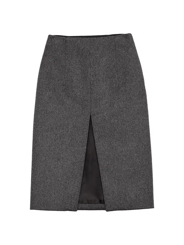 Women's Loden Fabric Pencil Skirt - Grey Women's Loden Fabric Pencil Skirt - Grey