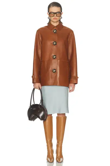 Acne Studios Lorassino Leather Jacket | Thumbnail 4 Acne Studios Lorassino Leather Jacket | Thumbnail 4