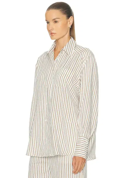 House of Dagmar Fluid Stripe Shirt | Thumbnail 3 House of Dagmar Fluid Stripe Shirt | Thumbnail 3