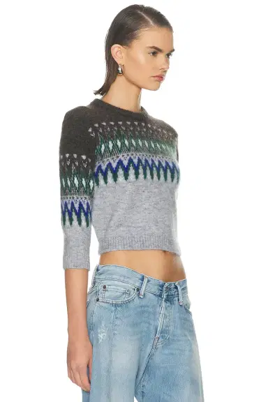 Acne Studios Kordics Nordic Shrunken Sweater | Thumbnail 2 Acne Studios Kordics Nordic Shrunken Sweater | Thumbnail 2