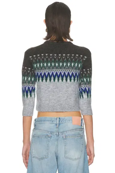 Acne Studios Kordics Nordic Shrunken Sweater | Thumbnail 3 Acne Studios Kordics Nordic Shrunken Sweater | Thumbnail 3