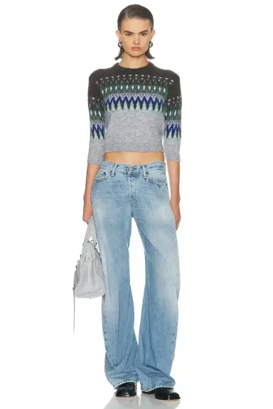 Acne Studios Kordics Nordic Shrunken Sweater | Thumbnail 4 Acne Studios Kordics Nordic Shrunken Sweater | Thumbnail 4