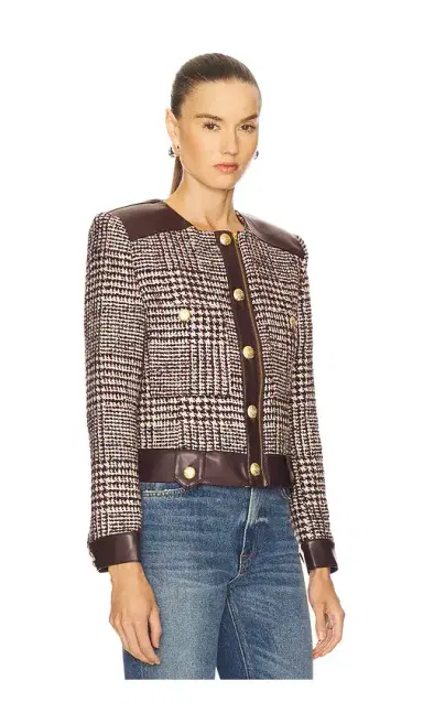 Central Park West Billie Houndstooth Jacket | Thumbnail 2 Central Park West Billie Houndstooth Jacket | Thumbnail 2