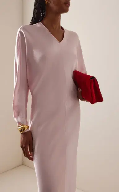FFORME Naomie Draped Hammered-Satin Maxi Dress | Thumbnail 3 FFORME Naomie Draped Hammered-Satin Maxi Dress | Thumbnail 3