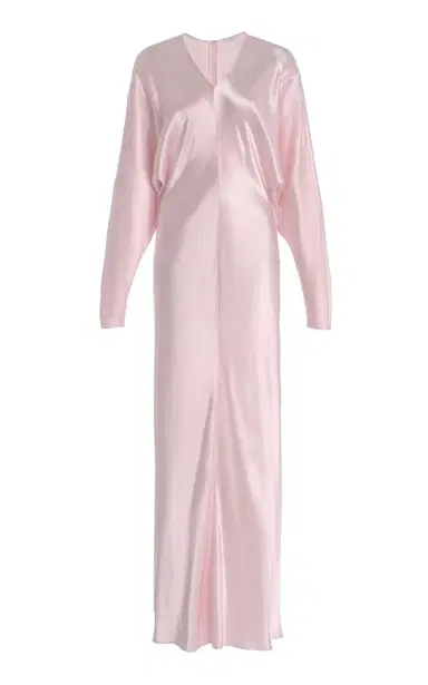 FFORME Naomie Draped Hammered-Satin Maxi Dress | Thumbnail 1 FFORME Naomie Draped Hammered-Satin Maxi Dress | Thumbnail 1