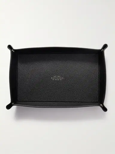Smythson Small Panama Cross-Grain Leather Trinket Tray - Men | Thumbnail 2 Smythson Small Panama Cross-Grain Leather Trinket Tray - Men | Thumbnail 2