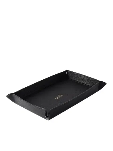 Smythson Small Panama Cross-Grain Leather Trinket Tray - Men | Thumbnail 1 Smythson Small Panama Cross-Grain Leather Trinket Tray - Men | Thumbnail 1