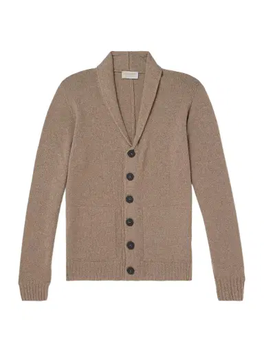 John Smedley Rockford Shawl-Collar Recycled-Cashmere and Merino Wool-Blend Cardigan - Men | Thumbnail 1 John Smedley Rockford Shawl-Collar Recycled-Cashmere and Merino Wool-Blend Cardigan - Men | Thumbnail 1