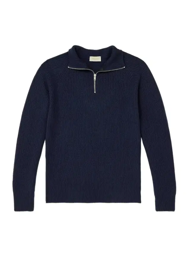 Ryker Ribbed Recycled-Cashmere and Wool-Blend Half-Zip Sweater - Men Ryker Ribbed Recycled-Cashmere and Wool-Blend Half-Zip Sweater - Men