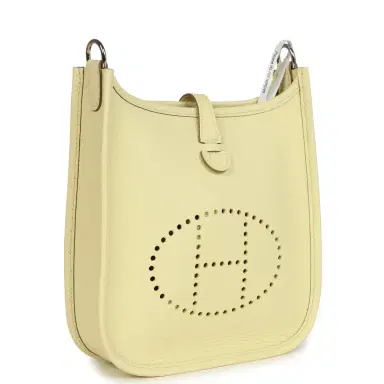 HERMÈS Hermes Evelyne TPM Jaune Milton Clemence Palladium Hardware | Thumbnail 2 HERMÈS Hermes Evelyne TPM Jaune Milton Clemence Palladium Hardware | Thumbnail 2