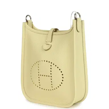 HERMÈS Hermes Evelyne TPM Jaune Milton Clemence Palladium Hardware | Thumbnail 3 HERMÈS Hermes Evelyne TPM Jaune Milton Clemence Palladium Hardware | Thumbnail 3