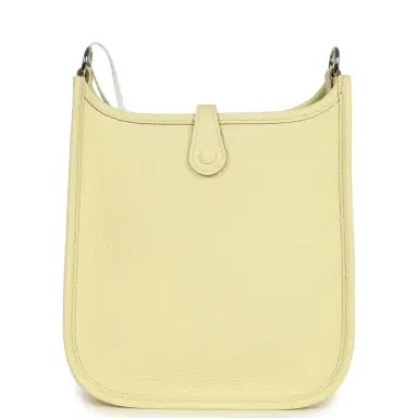 HERMÈS Hermes Evelyne TPM Jaune Milton Clemence Palladium Hardware | Thumbnail 5 HERMÈS Hermes Evelyne TPM Jaune Milton Clemence Palladium Hardware | Thumbnail 5