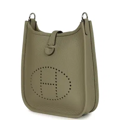 HERMÈS Hermes Evelyne TPM Sauge Clemence Palladium Hardware | Thumbnail 5 HERMÈS Hermes Evelyne TPM Sauge Clemence Palladium Hardware | Thumbnail 5