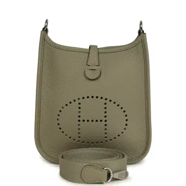 HERMÈS Hermes Evelyne TPM Sauge Clemence Palladium Hardware | Thumbnail 1 HERMÈS Hermes Evelyne TPM Sauge Clemence Palladium Hardware | Thumbnail 1