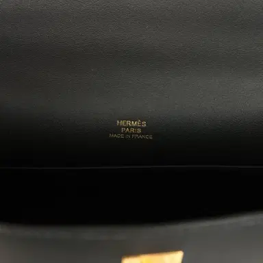 HERMÈS Hermes Kelly Pochette Black Swift Gold Hardware | Thumbnail 7 HERMÈS Hermes Kelly Pochette Black Swift Gold Hardware | Thumbnail 7