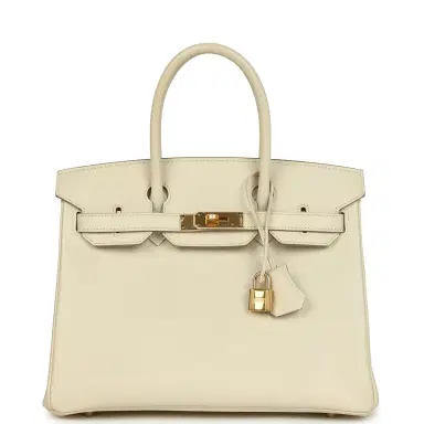 HERMÈS Pre-owned Hermes Birkin 30 Craie Epsom Gold Hardware | Thumbnail 1 HERMÈS Pre-owned Hermes Birkin 30 Craie Epsom Gold Hardware | Thumbnail 1