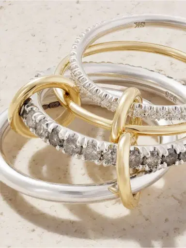 Spinelli Kilcollin Arla Sterling Silver And 18-karat Gold Diamond Ring | Thumbnail 4 Spinelli Kilcollin Arla Sterling Silver And 18-karat Gold Diamond Ring | Thumbnail 4