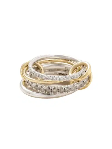 Spinelli Kilcollin Arla Sterling Silver And 18-karat Gold Diamond Ring | Thumbnail 1 Spinelli Kilcollin Arla Sterling Silver And 18-karat Gold Diamond Ring | Thumbnail 1