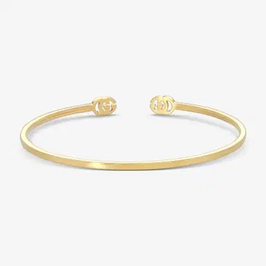 Gucci Gucci GG Running 18K Yellow Gold Diamond Cuff Bracelet YBA481662001016 - L (7 by The Solist | Thumbnail 3 Gucci Gucci GG Running 18K Yellow Gold Diamond Cuff Bracelet YBA481662001016 - L (7 by The Solist | Thumbnail 3