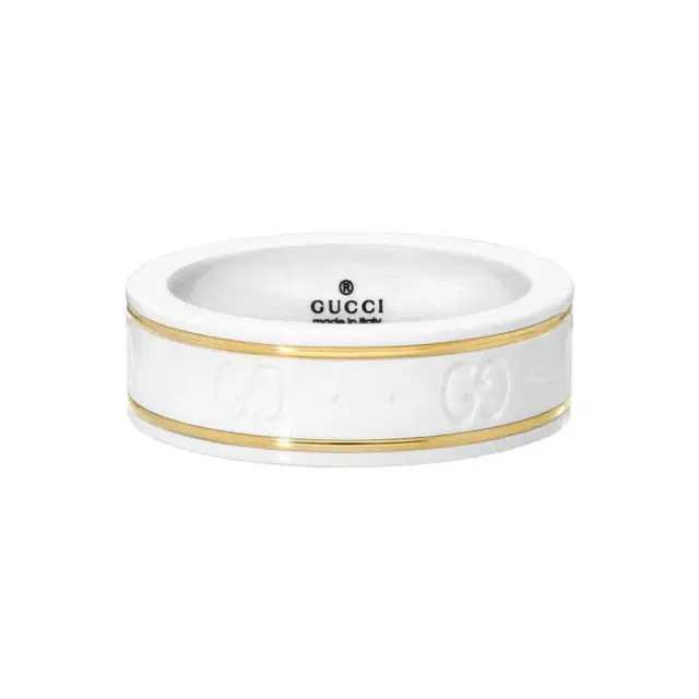 Gucci Icon 18K Yellow Gold & Zirconia Thin Band Ring YBC325964001017 - by The Solist Gucci Icon 18K Yellow Gold & Zirconia Thin Band Ring YBC325964001017 - by The Solist