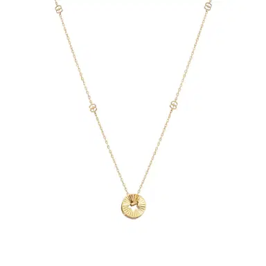 Gucci Gucci Icon 18K Yellow Gold Round Star Cut Out Pendant Necklace by The Solist | Thumbnail 1 Gucci Gucci Icon 18K Yellow Gold Round Star Cut Out Pendant Necklace by The Solist | Thumbnail 1