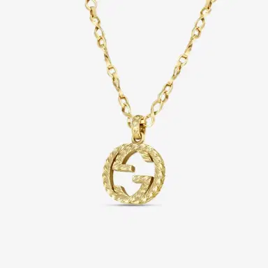 Gucci Gucci Interlocking G 18K Aged Yellow Gold Pendant Necklace by The Solist | Thumbnail 2 Gucci Gucci Interlocking G 18K Aged Yellow Gold Pendant Necklace by The Solist | Thumbnail 2