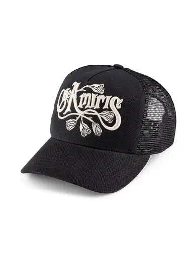 Amiri Men's Logo-Embroidered Trucker Hat - Black | Thumbnail 1 Amiri Men's Logo-Embroidered Trucker Hat - Black | Thumbnail 1