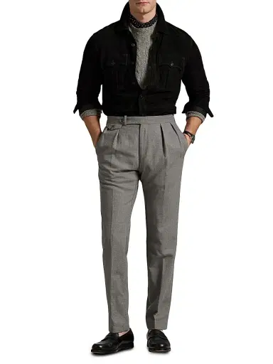 Polo Ralph Lauren Men's Suede Utility Overshirt | Thumbnail 2 Polo Ralph Lauren Men's Suede Utility Overshirt | Thumbnail 2