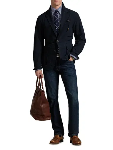Polo Ralph Lauren Men's Single-Breasted Sport Coat - Collection Navy | Thumbnail 2 Polo Ralph Lauren Men's Single-Breasted Sport Coat - Collection Navy | Thumbnail 2