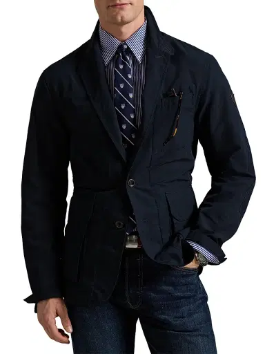 Polo Ralph Lauren Men's Single-Breasted Sport Coat - Collection Navy | Thumbnail 3 Polo Ralph Lauren Men's Single-Breasted Sport Coat - Collection Navy | Thumbnail 3