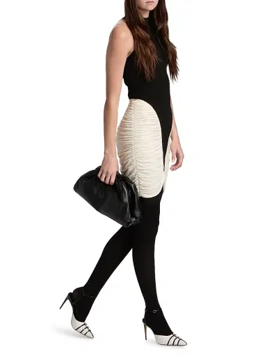 Et Ochs Women's Atticus Ruched Knit Minidress - Black | Thumbnail 2 Et Ochs Women's Atticus Ruched Knit Minidress - Black | Thumbnail 2