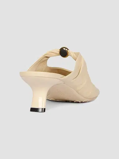 Loewe Women's Pebble 45MM Leather Mules - Dough - Size 11 | Thumbnail 4 Loewe Women's Pebble 45MM Leather Mules - Dough - Size 11 | Thumbnail 4